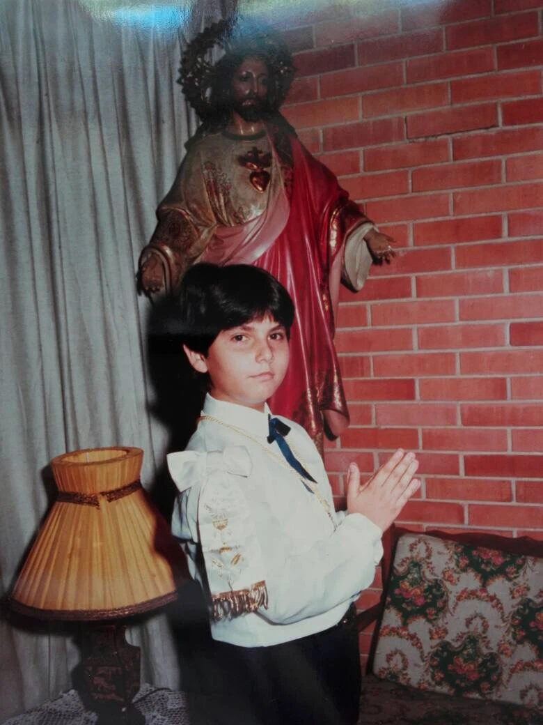 José Espósito en su infancia